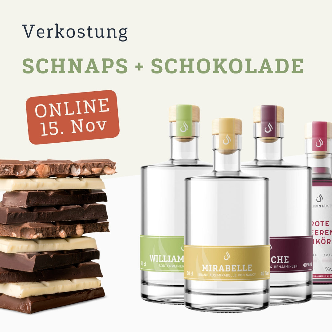 Online Tasting: Schnaps + Schokolade