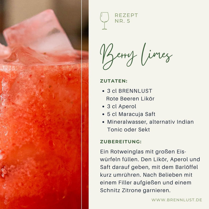 Rote Beeren Likör