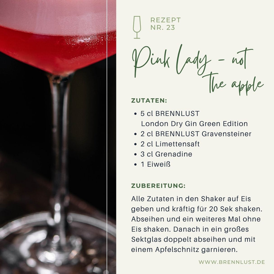 Brennlust Rezept Nr. 23 Pink Lady not the Apple