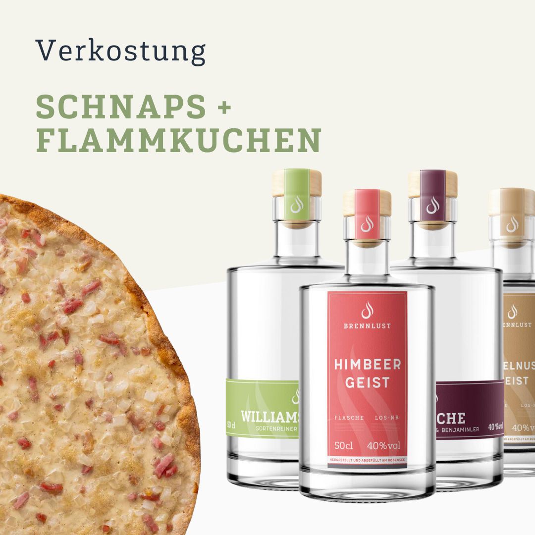 Tasting: Schnaps + Flammkuchen