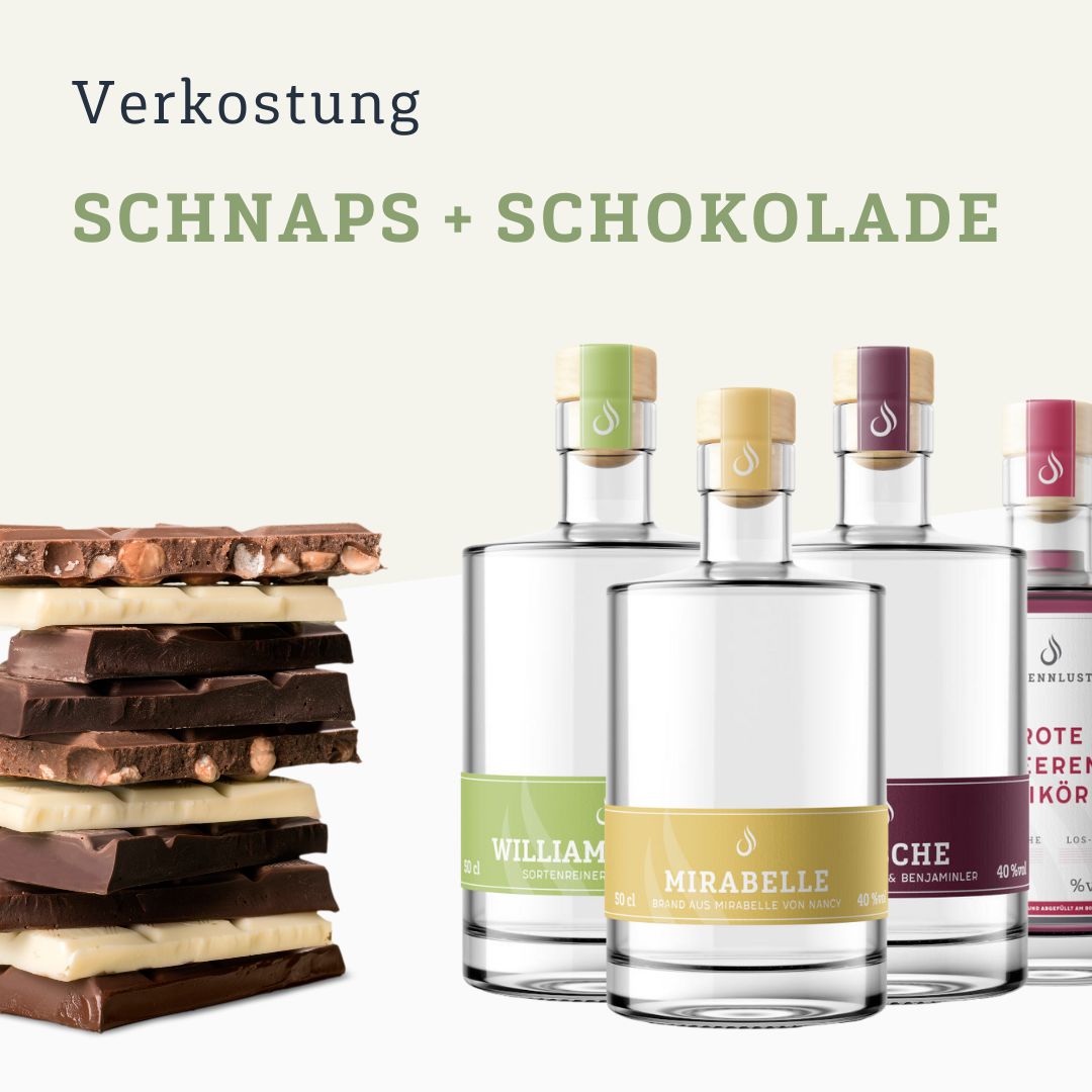 Tasting: Schnaps + Schokolade