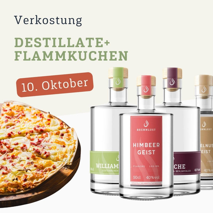 Tasting: Destillate & Flammkuchen