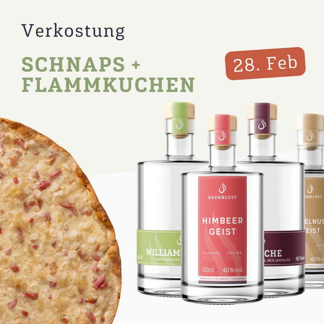 Tasting: Schnaps + Flammkuchen