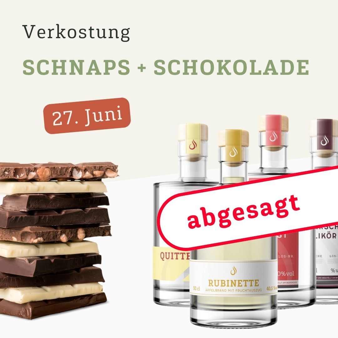 Tasting: Schnaps + Schokolade
