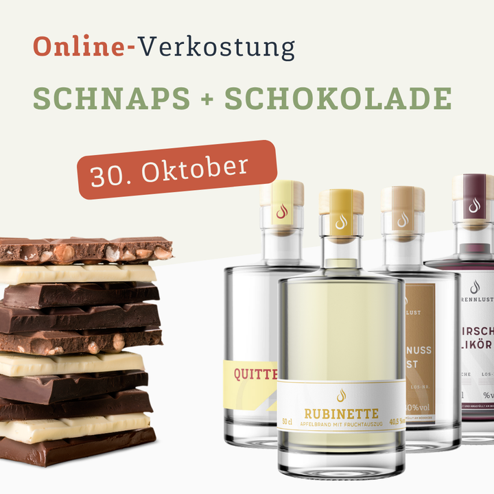 Online Tasting: Schnaps + Schokolade