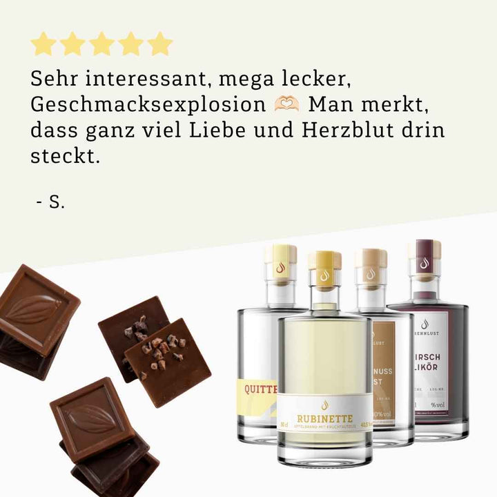 Tasting: Pairing Schnaps & Schokolade