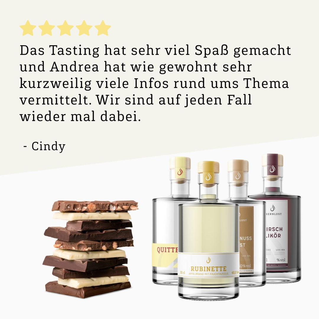 Online Tasting: Schnaps + Schokolade