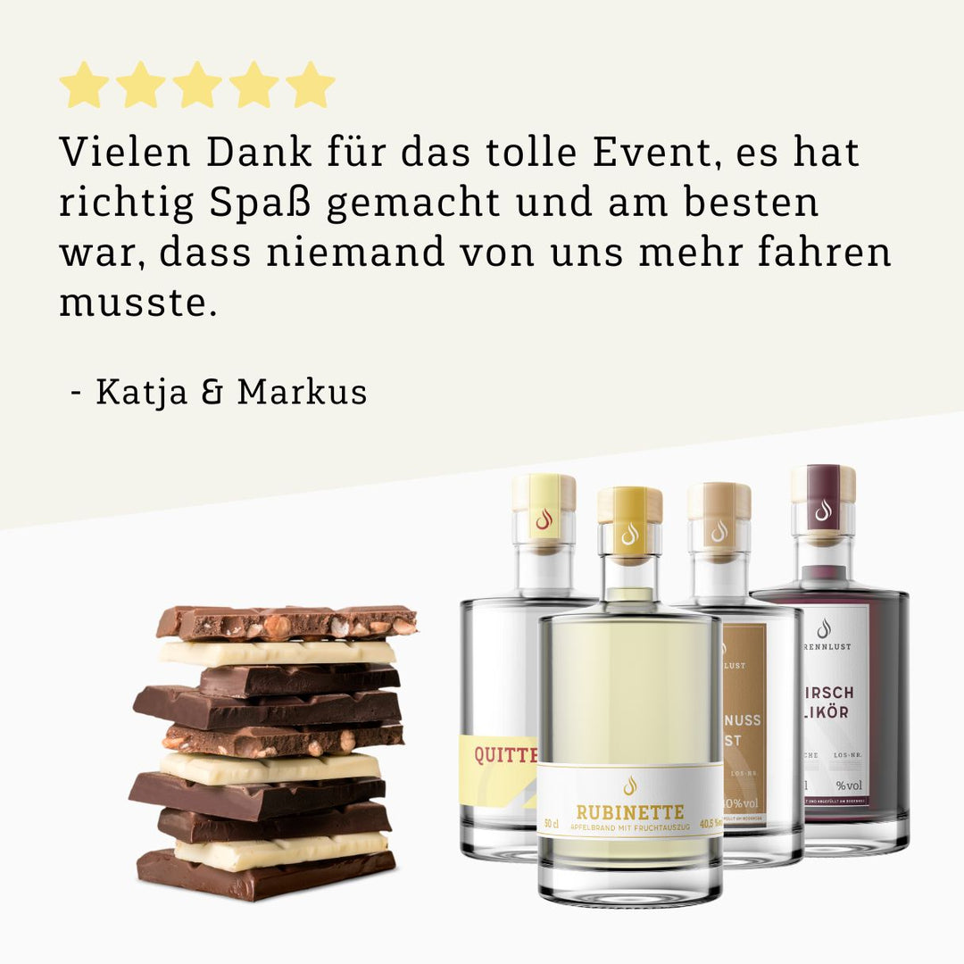 Online Tasting: Schnaps + Schokolade