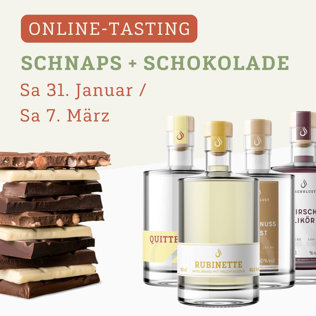 Online Tasting: Schnaps + Schokolade