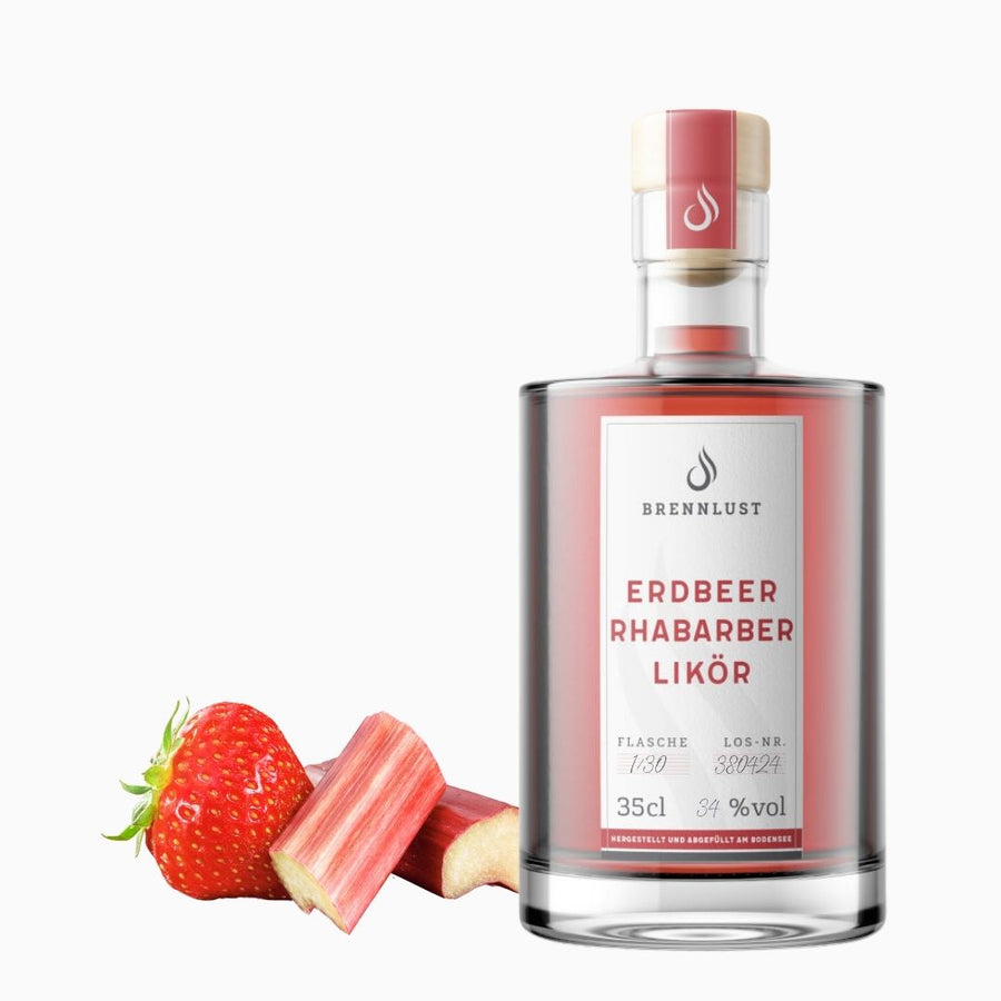 Erdbeer Rhabarber Likör