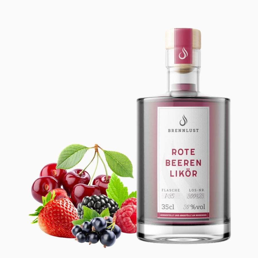 Rote Beeren Likör