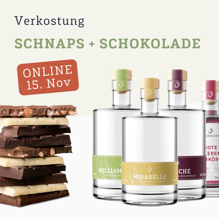 Online Tasting: Schnaps + Schokolade