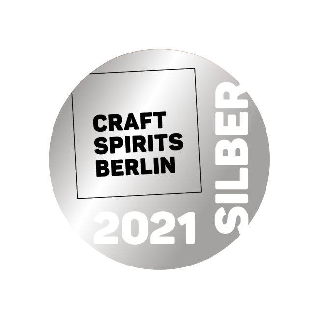 Silber Medaille für Brennlust von Craft Spirits Berlin 2021