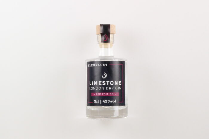 BRENNLUST Mini LIMESTONE London Dry Gin Red Edition 5cl