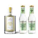 Geschenkset für Longdrink: Ingwer-Zitronen Likör und Elderflower Tonic